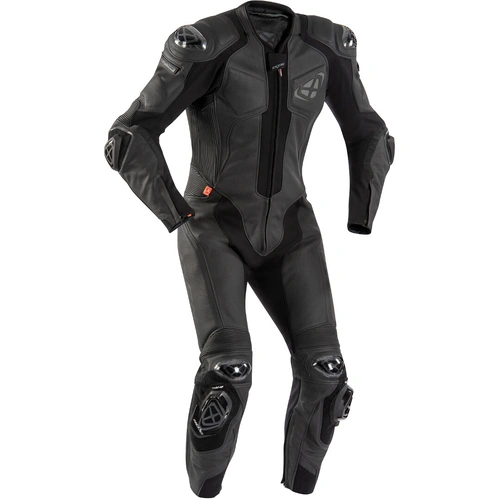 Ixon Vendetta Evo 1 Piece Leather Suit - Black - M - SKU:IX102201024100104