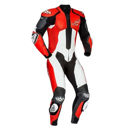 Ixon Vendetta Evo 1 Piece Leather Suit - Black/Red/White