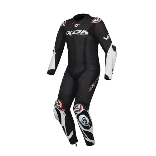 Ixon Vortex 3 1-Piece Leather Suit - Black/White - S - SKU:IX102201026101503