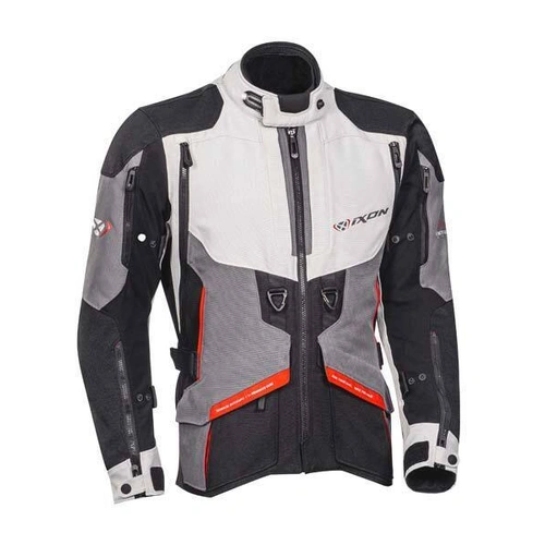 Ixon Ragnar Jacket - Black/Grey/Red - 3XL - SKU:IX105101069104708