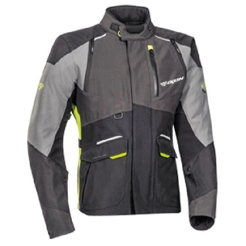 Ixon Balder Jacket - Black/Grey/Bright Yellow - L - SKU:IX105101071108605