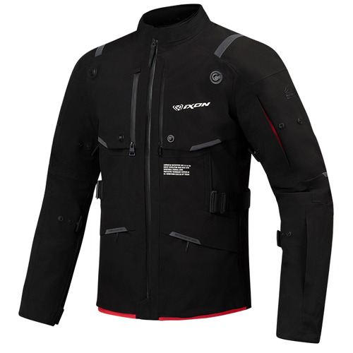 Ixon M-Skeid Jacket - Black/Neon Red