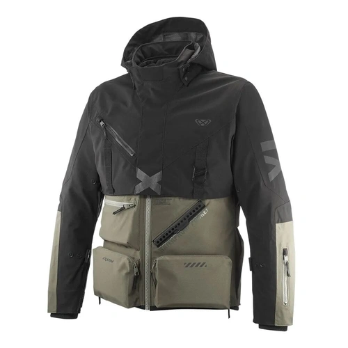 Ixon Etna Adventure Jacket - Khaki/Black - S - SKU:IX105101097801003