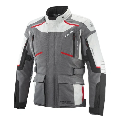 Ixon Midgard Adventure Jacket - Grey/Black/Red