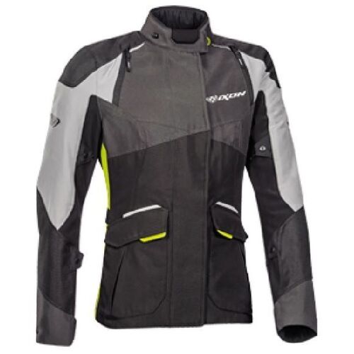 Ixon Womens Balder Black Grey Bright Yellow Jacket