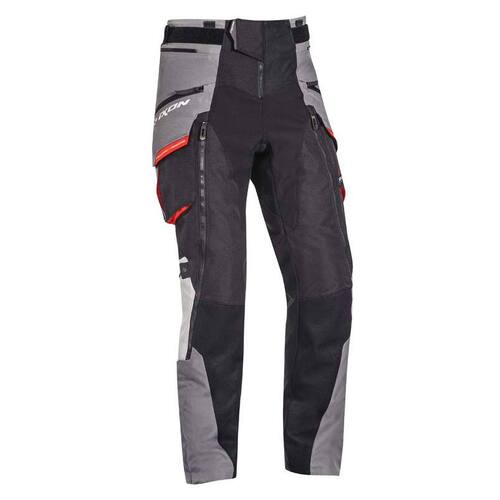 Ixon Ragnar Black Grey Red Pants