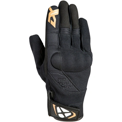 Ixon RS Delta Womens Gloves - Black/White/Gold - M - SKU:IX300102016106604