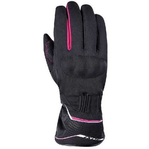 Ixon Womens Pro Globe Black Pink Gloves - Women Specific - Large - Adult - Black/Pink - SKU:IX300102017107305