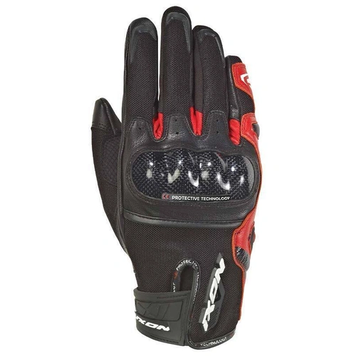 Ixon RS Rise Air Glove - Black/Red - 3XL - SKU:IX300111045105808