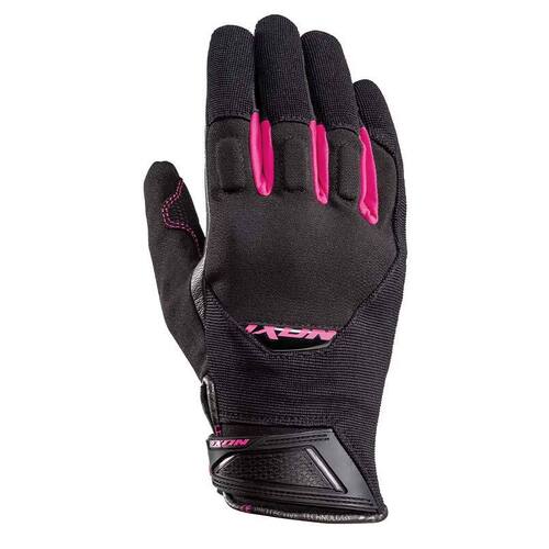 Ixon Ladies RS Spring Black Pink Gloves - Women Specific - Black - Small - Adult  - SKU:IX300112016107303