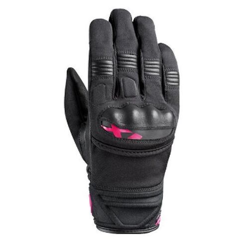 Ixon Womens MS Picco Black Pink Gloves - Women Specific - Large - Adult - Black/Pink - SKU:IX300112020107305