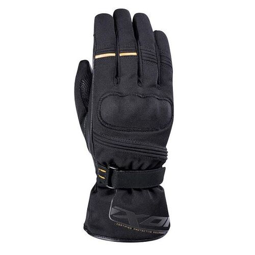 Ixon Womens Pro Field Black Gold Gloves - Women Specific - X-Small - Adult - Black/Gold - SKU:IX300112025106702