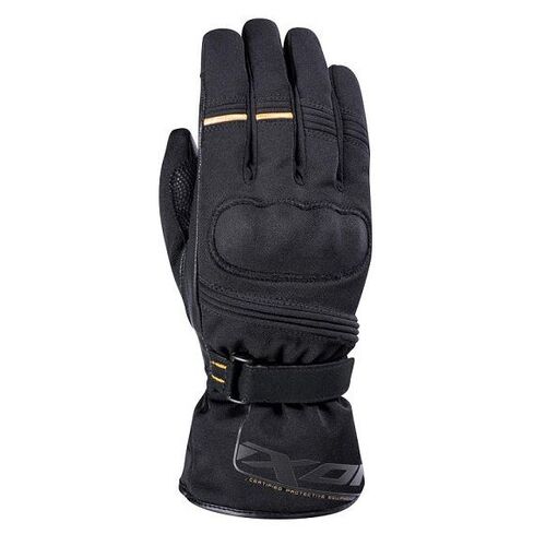 Ixon Womens Pro Field Black Gold Gloves - Women Specific - Large - Adult - Black/Gold - SKU:IX300112025106705