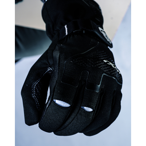 Ixon Pro Indy Kids Gloves - Black/White - M - SKU:IX300113002101504