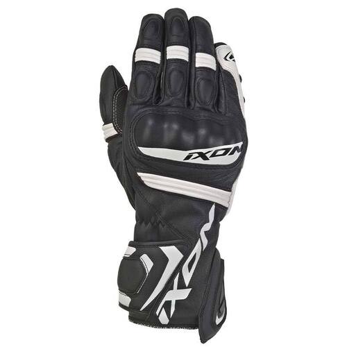 Ixon RS Tempo Black White Gloves - Unisex - 2X-Large - Adult - Black/White - SKU:IX300211019101507