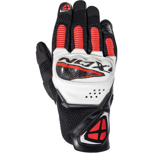 Ixon RS4 Air Gloves - Black/Red/White - L - SKU:IX300211065105905