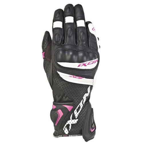 Ixon Ladies RS Tempo Air Black Pink Gloves - Women Specific - Black - X-Small - Adult  - SKU:IX300212007101902