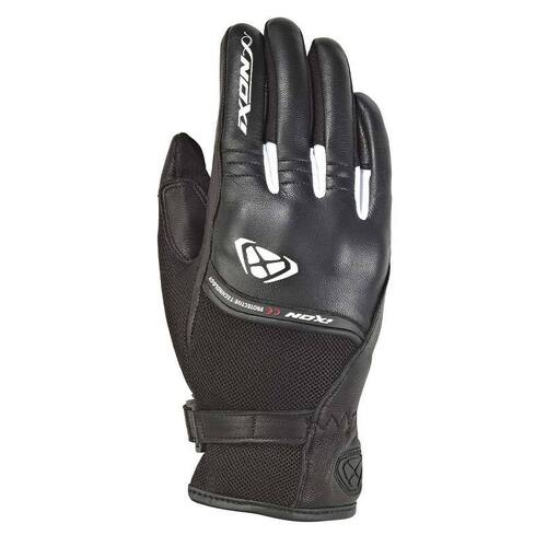 Ixon Ladies RS Shine 2 Black White Gloves - Women Specific - White - Small - Adult  - SKU:IX300212009101503