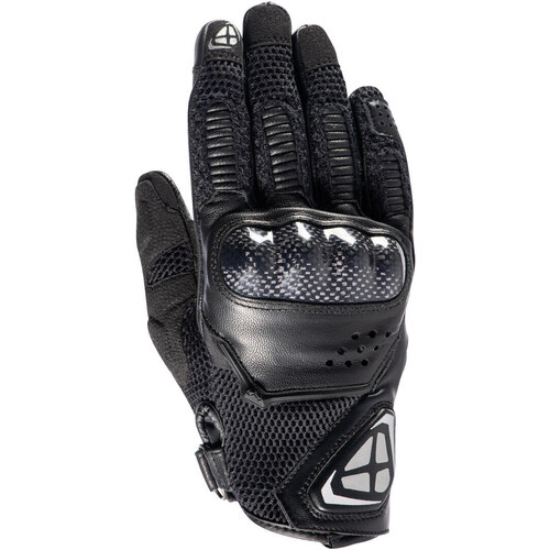Ixon Womens RS4 Air Gloves - Black/Silver - M - SKU:IX300212024101204