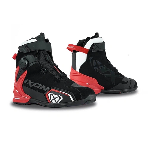 Ixon Bull 2 Waterproof Boots - Black/White/Red - 42 - SKU:IX508101007102709