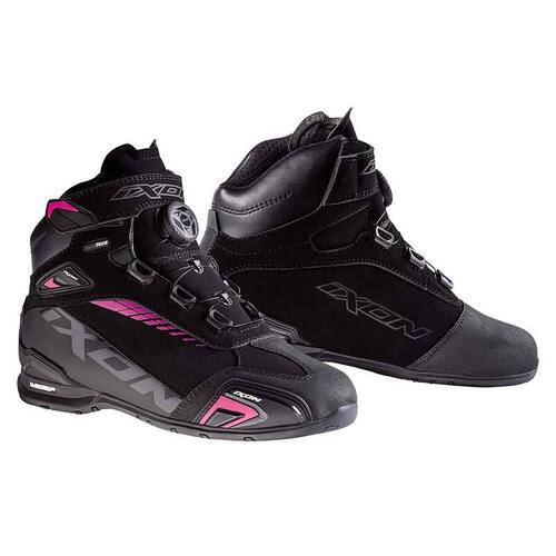 Ixon Ladies Bull Waterproof Black Pink Boots - Women Specific - 41 - Adult - Black/Pink - SKU:IX508112003107308