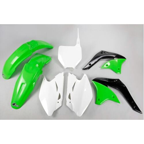 UFO Kawasaki Plastics Kit KX450F 2013-2015 - OEM - SKU:KAKIT220E999