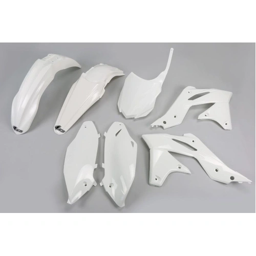 UFO Kawasaki Plastics Kit - KX250F 14-16 - White