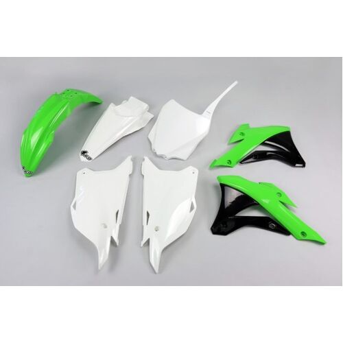 UFO Plastics Kit - Kawasaki - KX85 14-19 - Green - SKU:KAKIT222E026