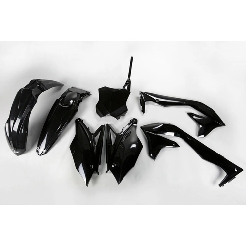 UFO Plastics Kit - Kawasaki - KX450F 16-17 - Black