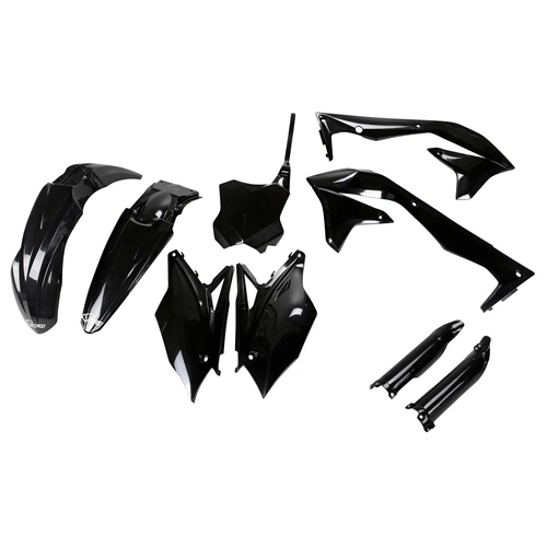 UFO Full Plastics Kit - Kawasaki  KX450F 2018 - Black - SKU:KAKIT226FE001