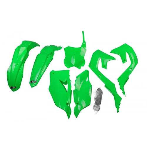 UFO Kawasaki Plastics Kit - KX250F 21-22/KX450F 19-22 - Fluro Green