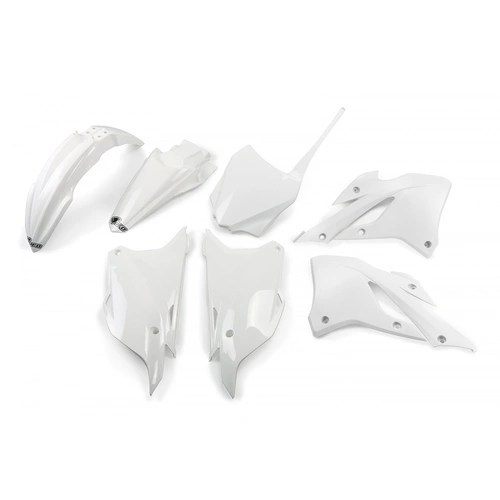 UFO Plastics Kit - Kawasaki Kx85 22-23 - White