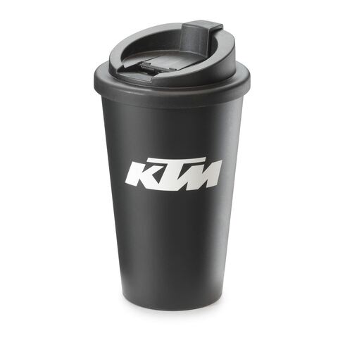 KTM OEM COFFEE TO GO MUG BLACK (3PW220034700) - SKU:KTM3PW220034700