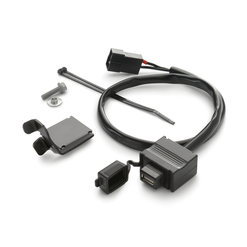 KTM OEM USB power outlet kit (64112950044) - SKU:KTM64112950044