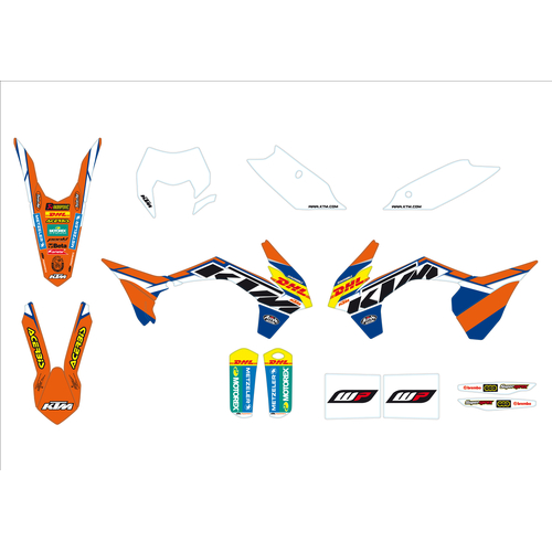 KTM OEM FACTORY ENDURO GRAPHIC KIT (78708990600) - SKU:KTM78708990600