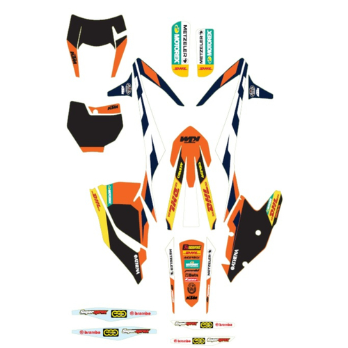 KTM OEM GRAPHIC KIT FACTORY ENDURO (79408990000) - SKU:KTM79408990000