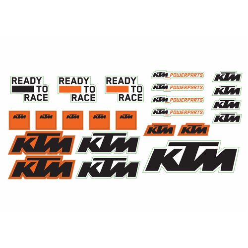 KTM OEM sticker sheet (79608978100) - SKU:KTM79608978100