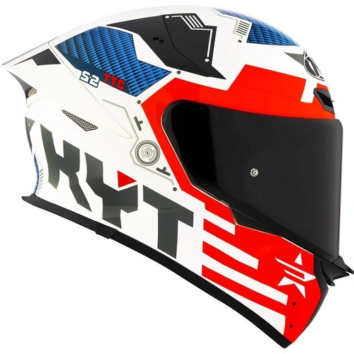 KYT TT Revo Fuselage Full Face Helmet - Red - XS - SKU:KY6TR002054