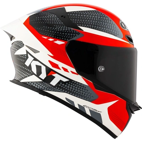KYT TT Revo Gear Full Face Helmet - Black/Red - XS - SKU:KY6TR002454