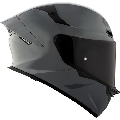 KYT TT Revo Plain Full Face Helmet - Gorilla Grey - XS - SKU:KY6TR00W154