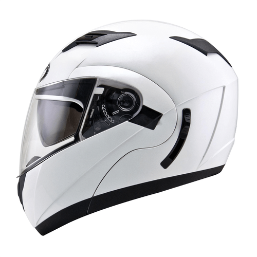 KYT Convair Flip Up Helmet - Pearl White