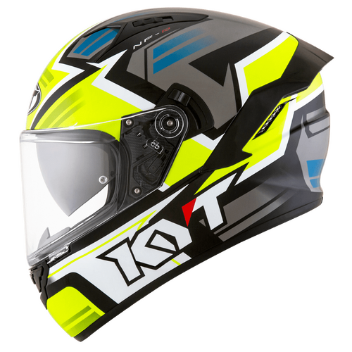 KYT Nf-R Artwork Helmet (With Pinlock) - Yellow/Grey - SKU:KYSNF001856-p