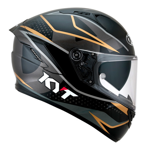 KYT NF-R Davo Replica Helmet - Black/Grey/Gold - 2XL - SKU:KYSNF003164