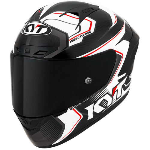 KYT NZ Race Competition Helmet - White/Carbon - M - SKU:KYSNZ001758