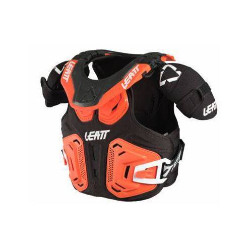 Leatt 2022 2.0 Orange Junior Fusion Vest - Unisex - Small/Medium - Youth - Orange - SKU:L1018010021