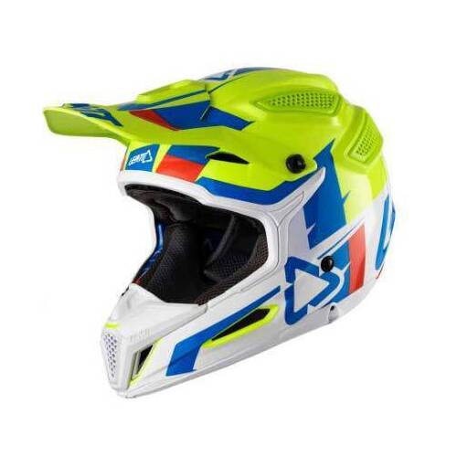 Leatt GPX 5.5 V10 Lime White Helmet