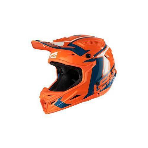 Leatt Junior GPX 4.5 V22 Orange Denim Helmet - SKU:L1018200271