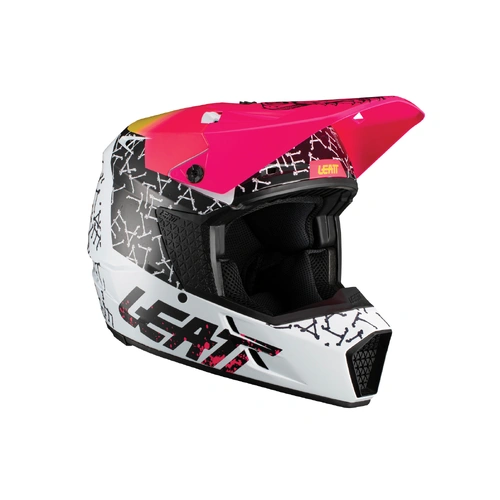 Leatt Youth 3.5 V21.2 Skull Helmet - White/Black/Pink