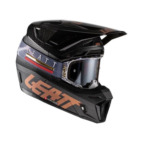 Leatt 2022 Moto 9.5 Carbon V22 Helmet Kit - SKU:L1022010101-P