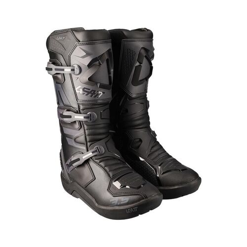 Leatt 2022 3.5 Black Boots - Unisex - 7 - Adult - Black/Grey - SKU:L3022060160